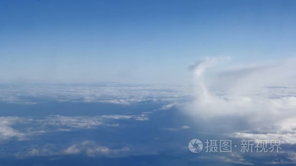 Beautiful clouds through an airplane window (LR Pan  No 3)