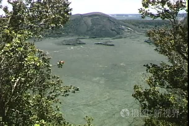 在夏威夷基拉韦厄火山景观视频