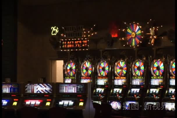 在拉斯维加斯的赌场插槽视频