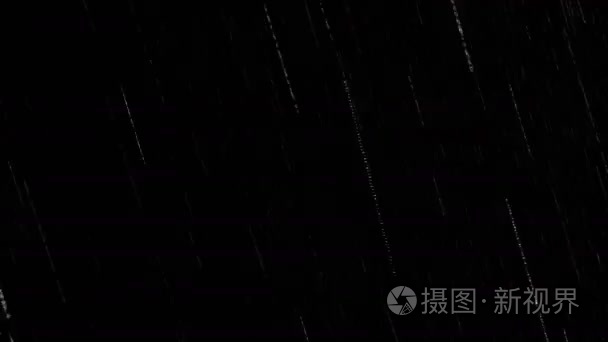 在实时无缝环下降雨滴素材动画