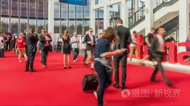 IFA  MESSE  BERLIN - SEPTEMBER 6 2016: timelapse Internationale 