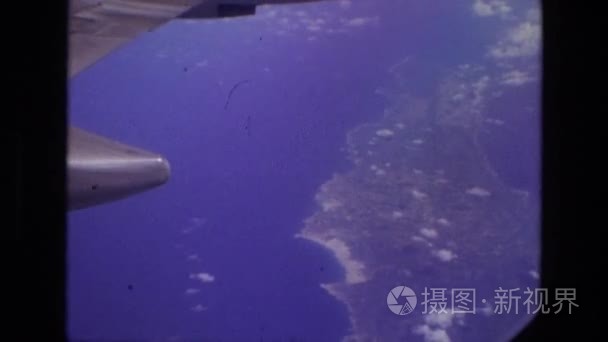 海外飞行与窗口视图视频