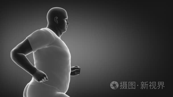 慢跑减肥大胖子视频