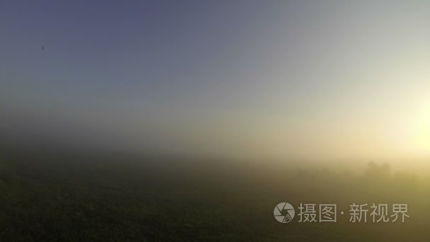 壮观的顶视图的夏日风景视频