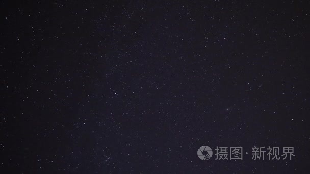 在夜晚的星空视频