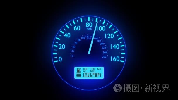 Speedometer fast car automobile speed dashboard accelerate mph k视频