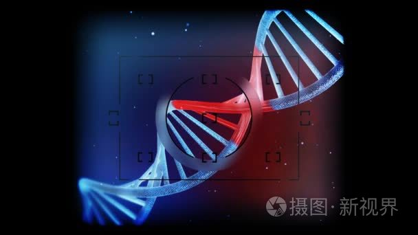 高详细的基因修改dna在显微镜下