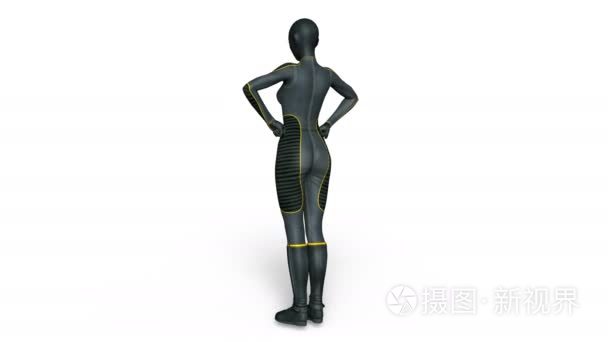 3d cg 渲染的超级女人