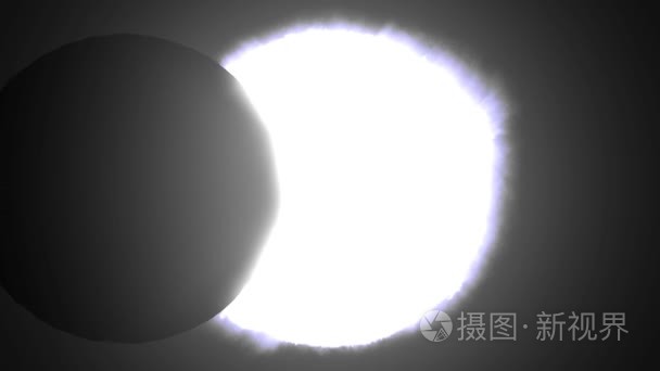 日食太阳月亮行星地球空间宇宙系统 4 k