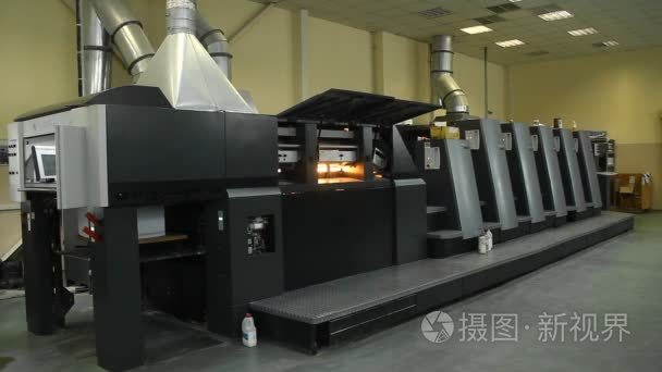 胶版印刷机器厂视频