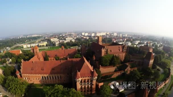 条顿骑士团在波兰马尔堡城堡视频