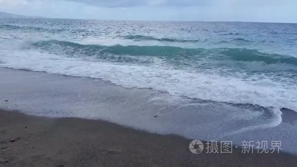 海浪在西西里岛视频