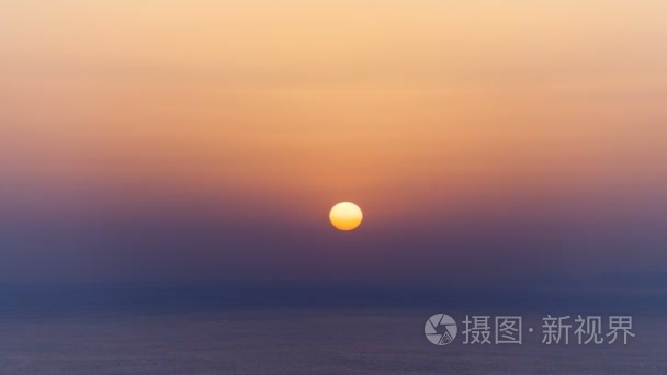 风景秀丽的日落背景太阳升起视频