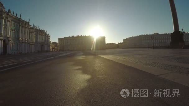 在圣彼得堡宫殿广场视频