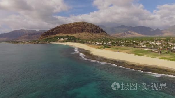 飞越波的天线卖力海滩公园