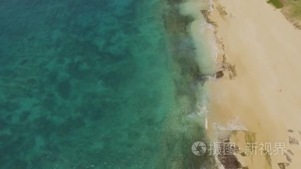 夏威夷瓦胡岛空中卖力海滩公园