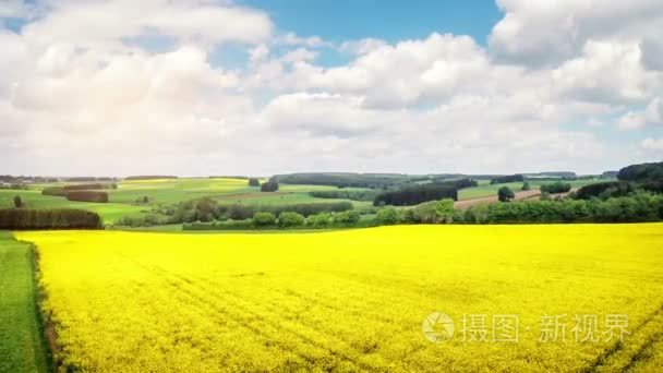 夏季农村与农业领域的鸟瞰图视频