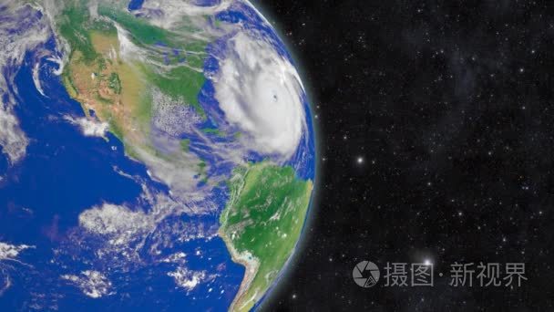 行星地球在宇宙中视频