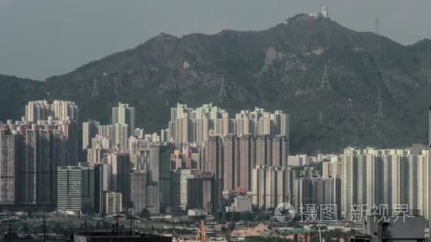 香港住宅区的游戏中时光倒流视频