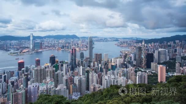 香港城市景观全景