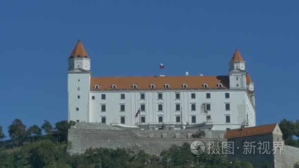 在斯洛伐克布拉迪斯拉城堡视频