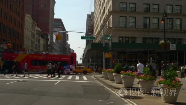 纽约的街头生活视频