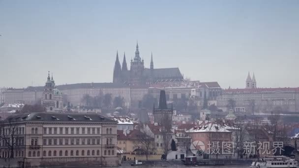 布拉格的中世纪建筑视频