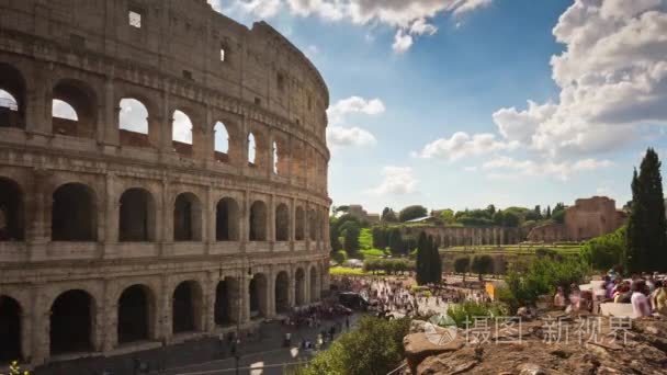 古罗马圆形竞技场或体育馆游戏中的时光倒流