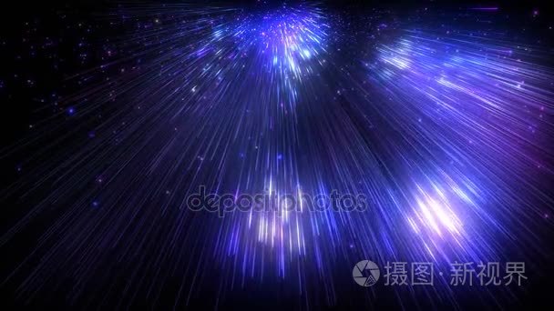 与星星循环抽象线条视频