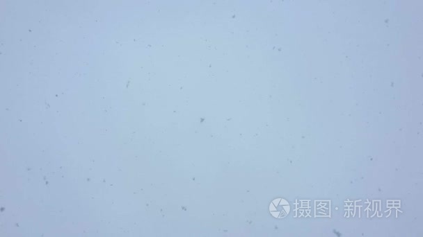 美丽的冬天降雪