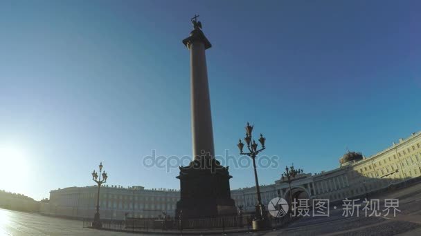 在圣彼得堡宫殿广场视频