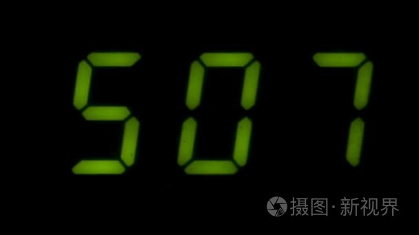 数字计数器领导从五在黑暗中视频