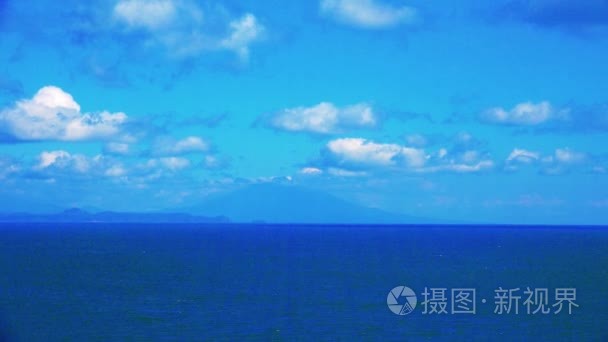 岛屿国后的海岸线视频