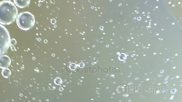 水气泡快速旋流的抽象背景视频视频