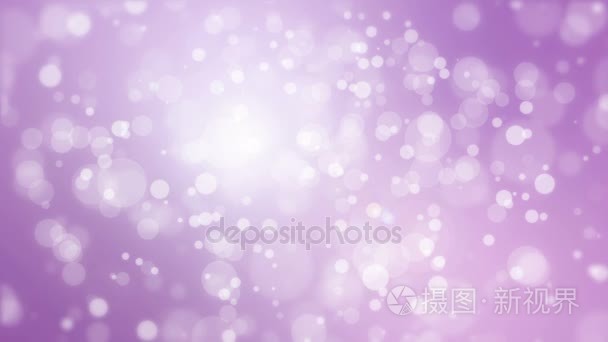 紫色的散景喜庆背景闪烁灯视频