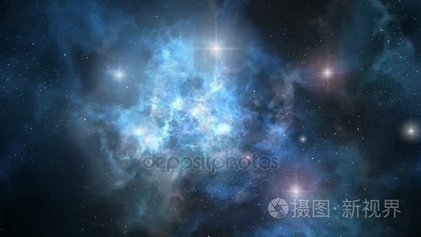 空间星云旋转环视频