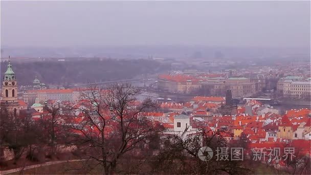 捷克布拉格的全景视频