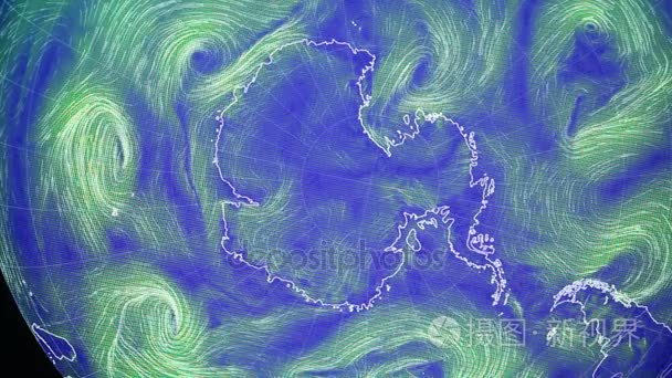 在来自外太空的地球缩放视频