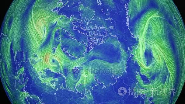 在来自外太空的地球缩放视频