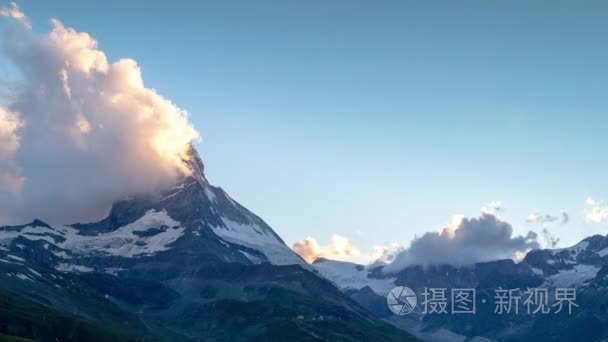 傍晚日落时间流逝的上山下乡视频