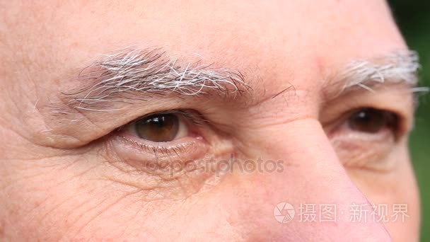 老年人眼睛视频素材