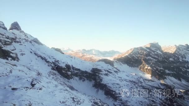 铁力士山英格堡山雪视频