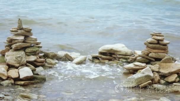 海冲浪对岩石性质视频