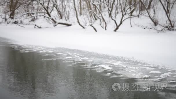 冬季农村景观视频