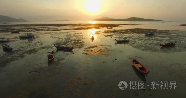 航空摄影拉威海湾视频