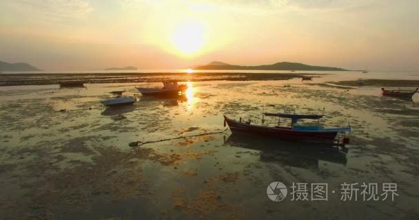 航空摄影拉威海湾视频