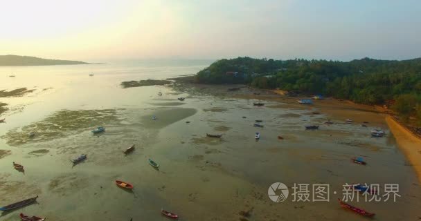 航空摄影拉威海湾视频