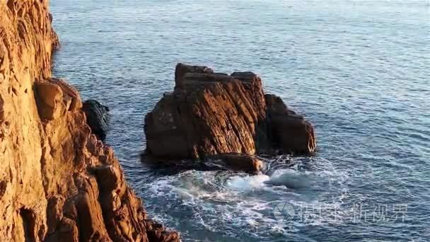 认为岩石海岸利古里亚海视频