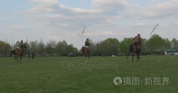 骑兵应砍倒树疾驰视频