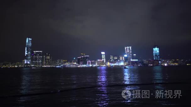 香港九龙尖沙咀香港 2 月 2016年 夜观